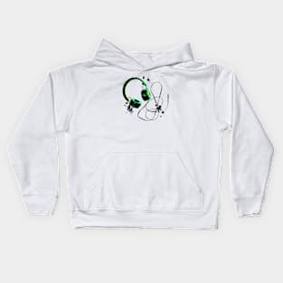 Headphone Illustration Kids Hoodie